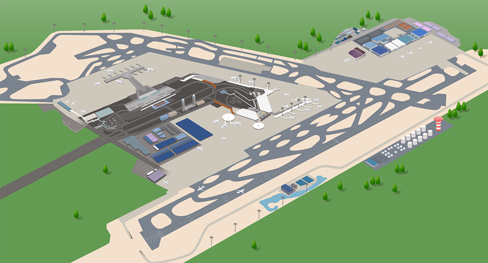 成田空港全体イメージ図